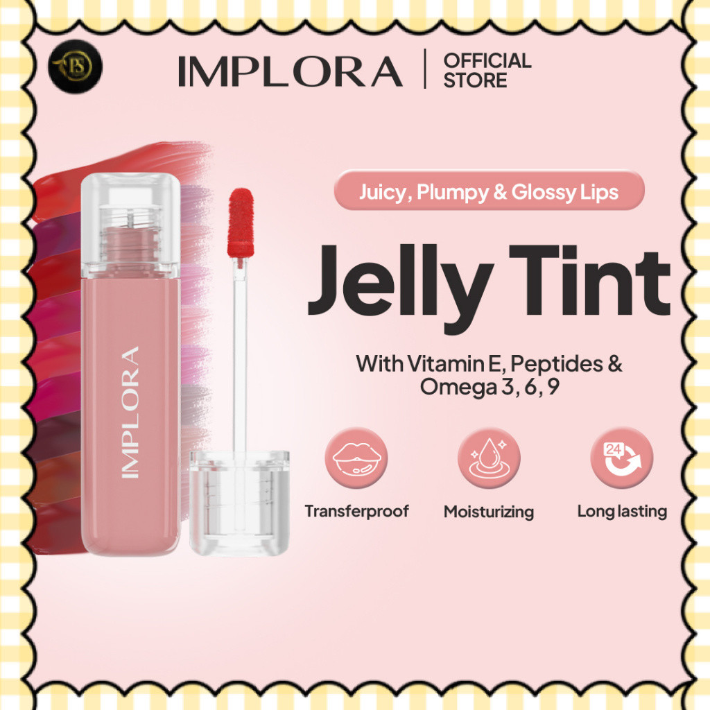 IMPLORA Glossy Plumpy Jelly Tint - LipTint - BPOM