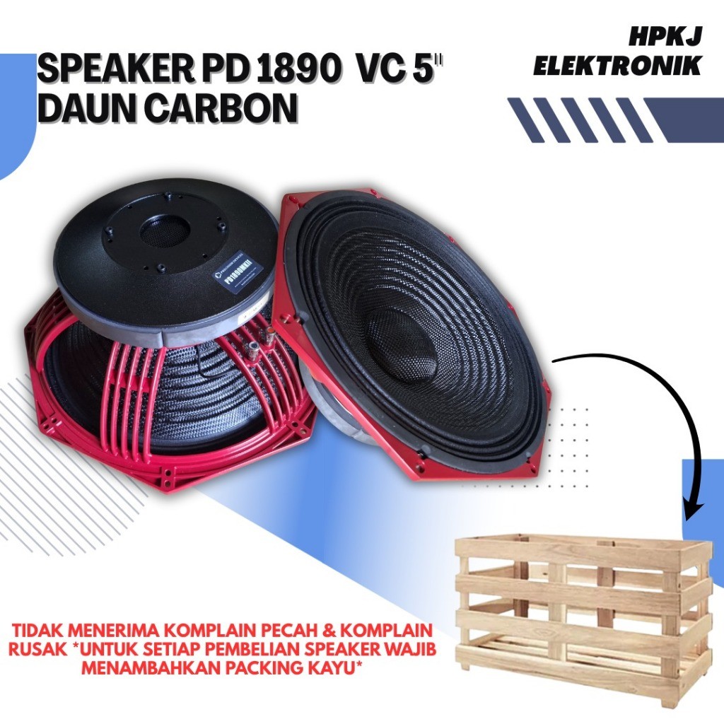 SPEAKER KOMPONEN PD1890 PD 1890 Daun Carbon