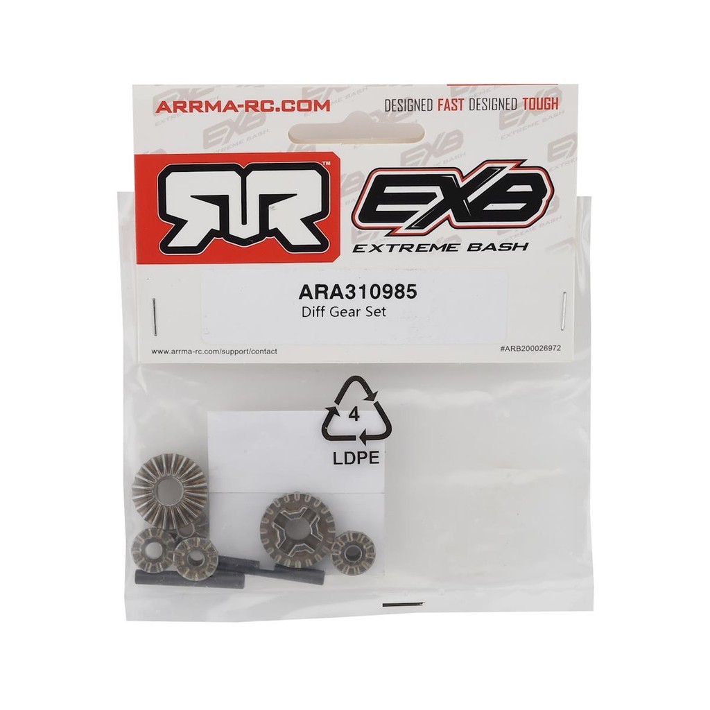 ARRMA DIFF GEAR SET FOR 29MM DIFF CASE FOR 1/7 1/8 #ARA310985
