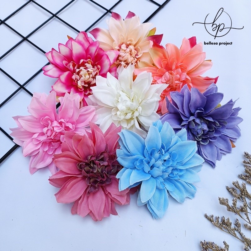BUNGA DAHLIA 10CM ARTIFICIAL KB15