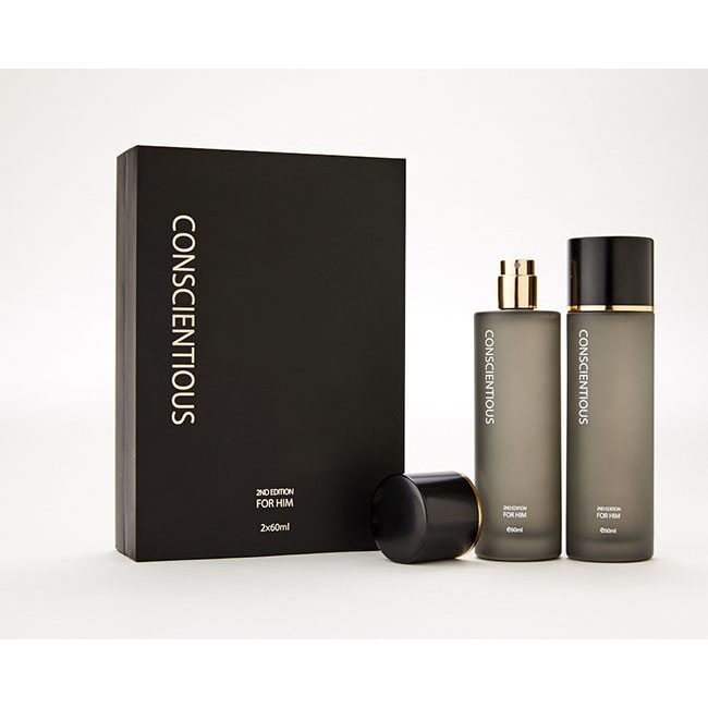 CONSCIENTIOUS SPRAY HIM ISI 2 BOTOL [BLACK ONLY]