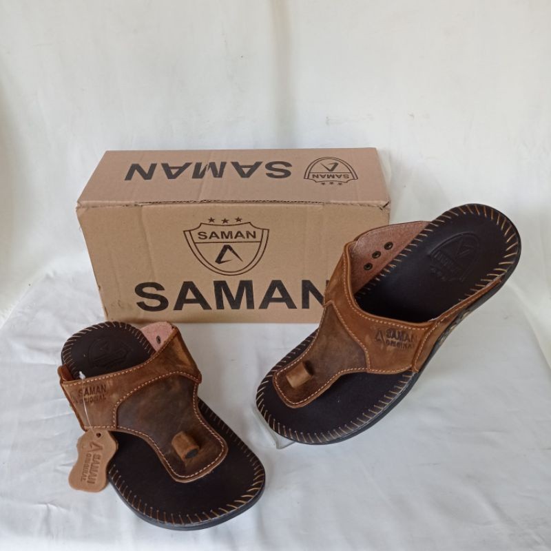 SAMAN SANDAL KULIT ORIGINAL