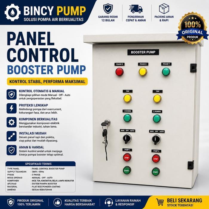 Panel Pompa Transfer VSD 2Pompa 0.1hp 0.75kw 3phase