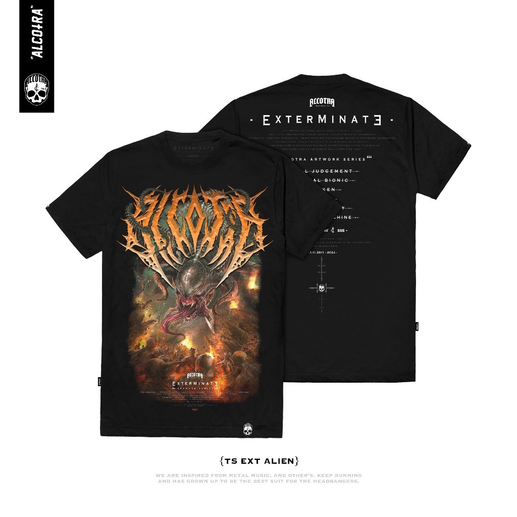 COD TS EXT ALIEN // T-SHIRT EXTERMINATE ALIEN // KAOS ALCOTRA