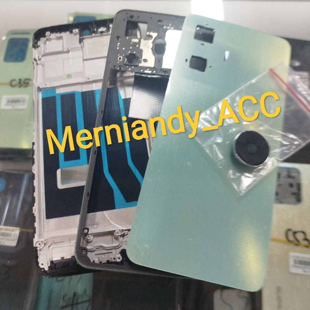 Realme C55 casing Cessing Hausing fullset frame Lcd Backdor + Bazzel + Frame