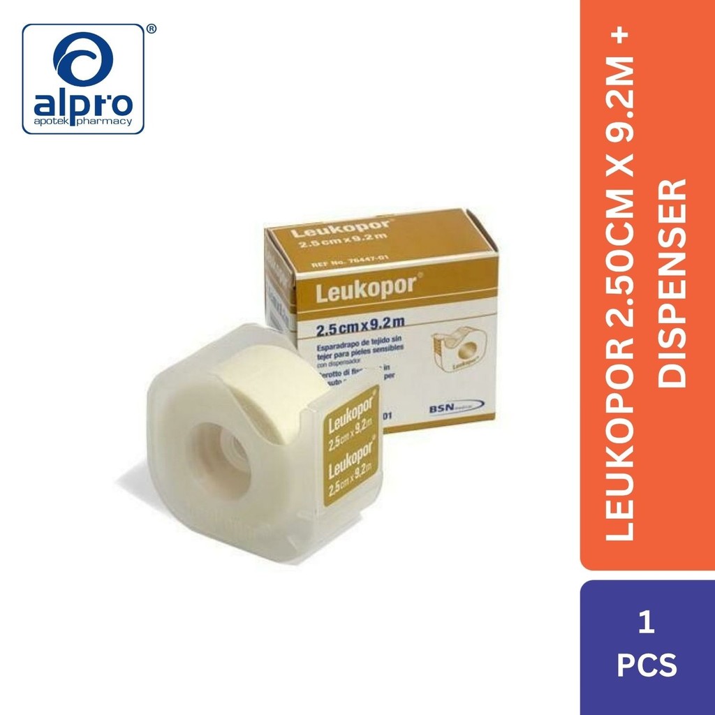 Leukopor 2.50Cm X 9.2M + Dispenser
