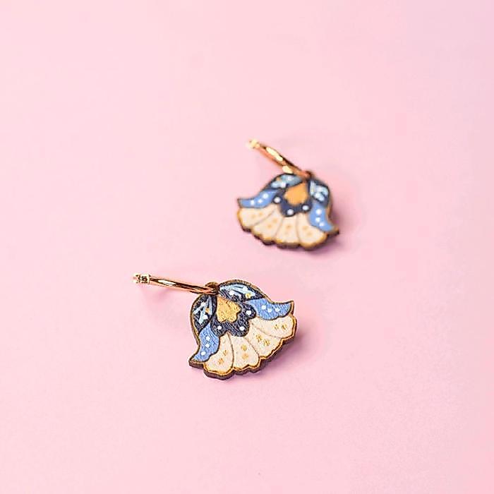Anting Batik Encim Handmade| Blooming Cloud