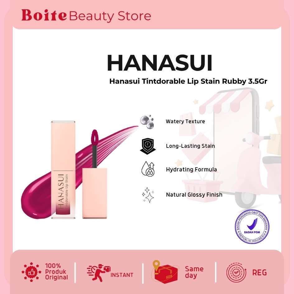 Hanasui Tintdorable Lip Stain Ruby 03 3.5Gr