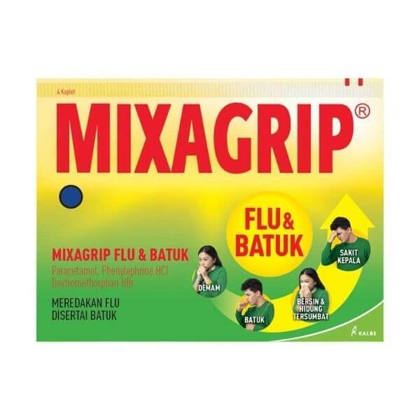 Mixagrip Obat Flu & Batuk 4 pcs