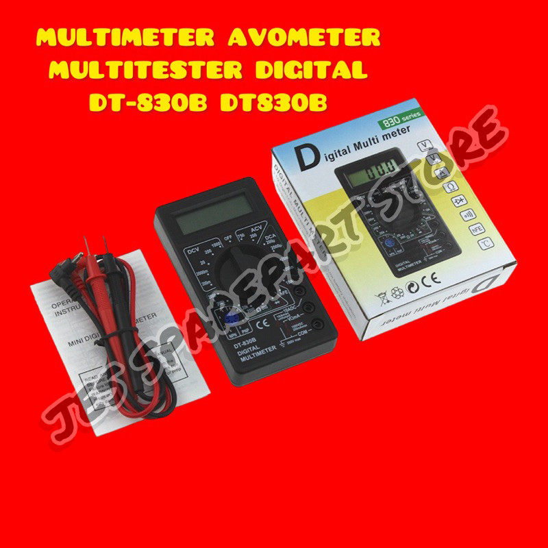 MULTIMETER AVOMETER MULTITESTER DIGITAL DT-830B DT830B