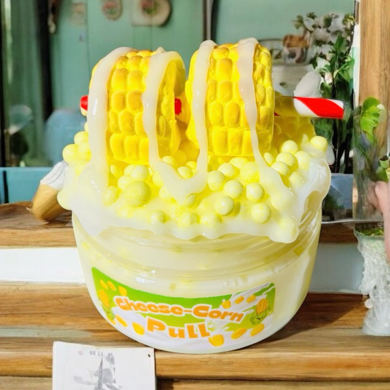 Cheese Corn Pull Slime 250ml Floam + Clay