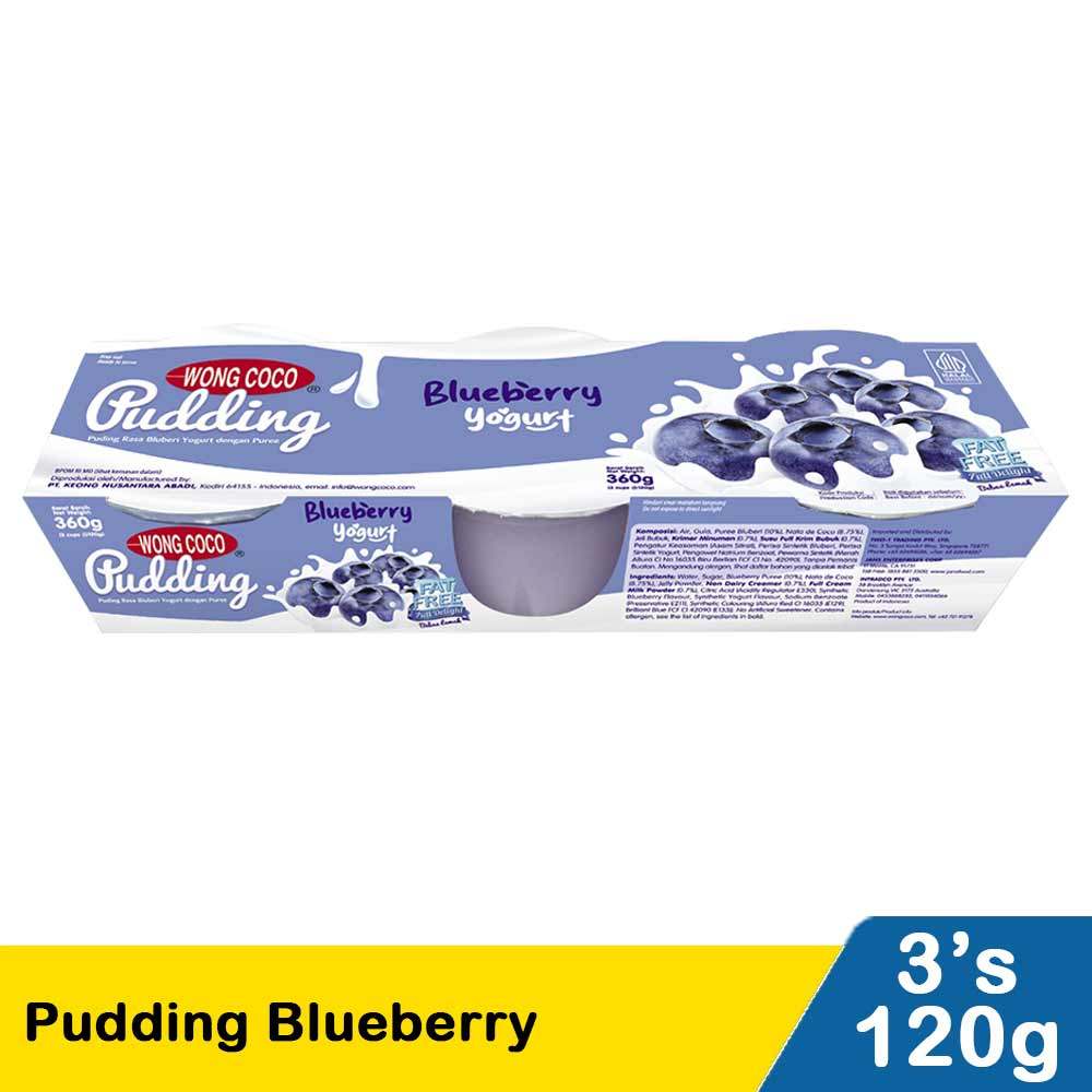 WONG COCO PUDDING BLUEBERRY 3x120g