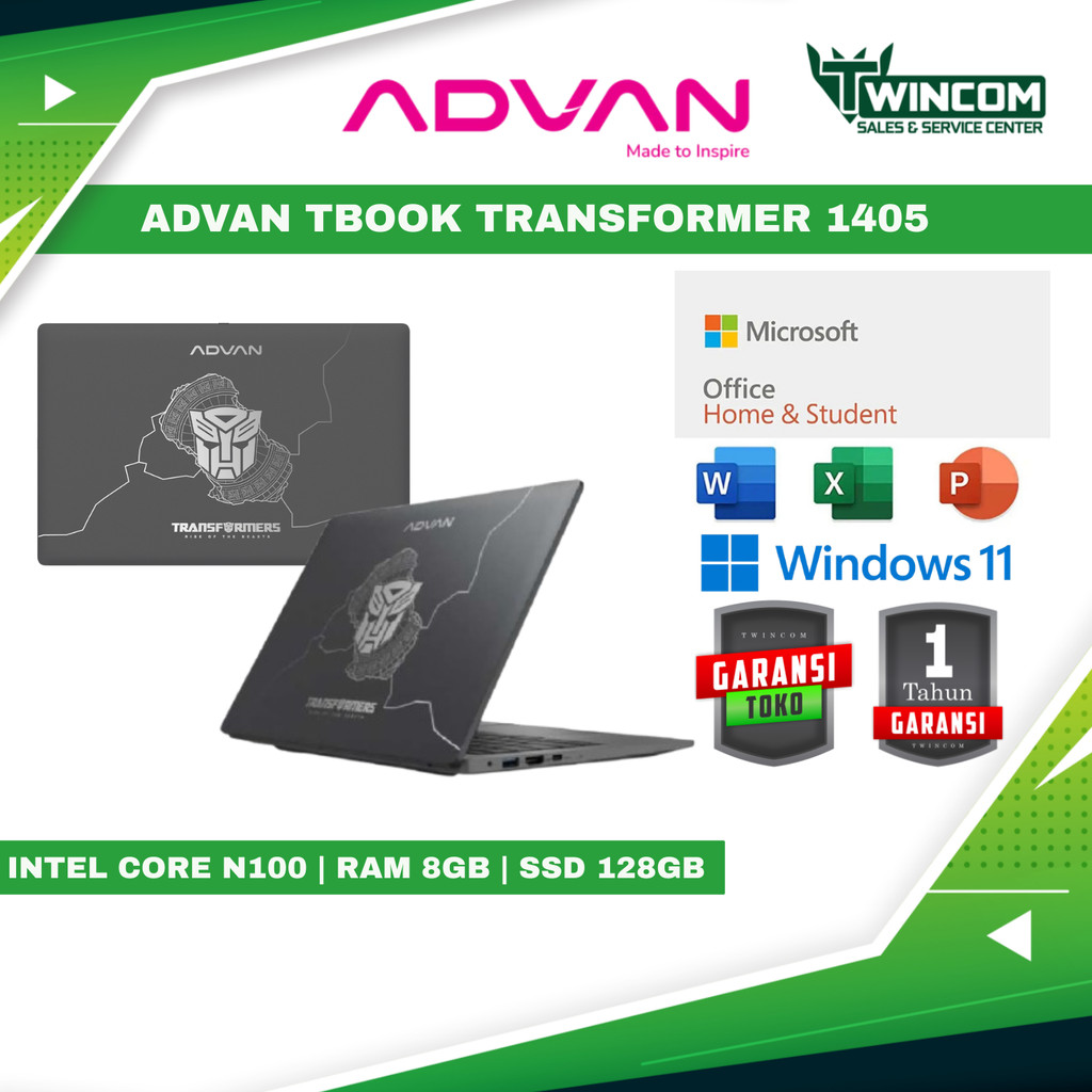 AdvAN TBOOK X TRANSFORMERS 1405 INTEL N100