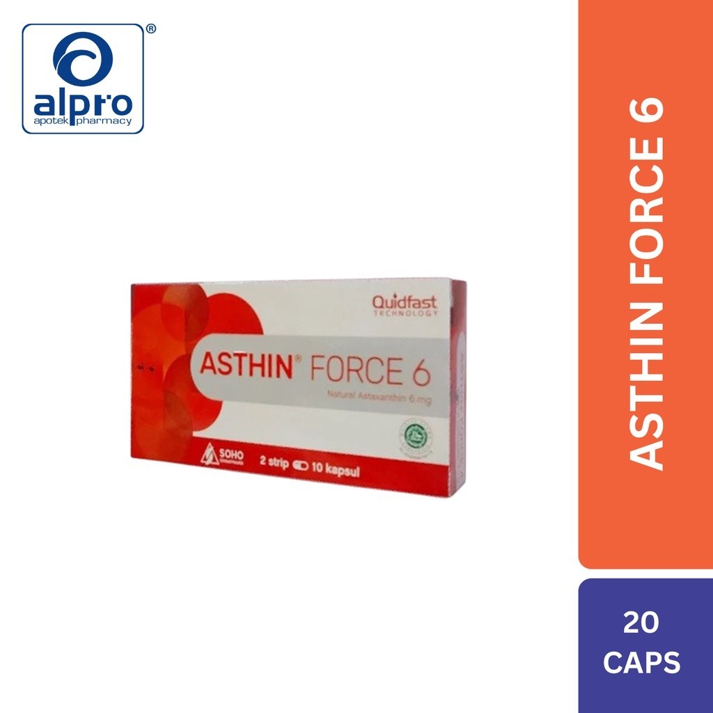 Asthin Force 6 Isi 2 Strip 20 Kapsul