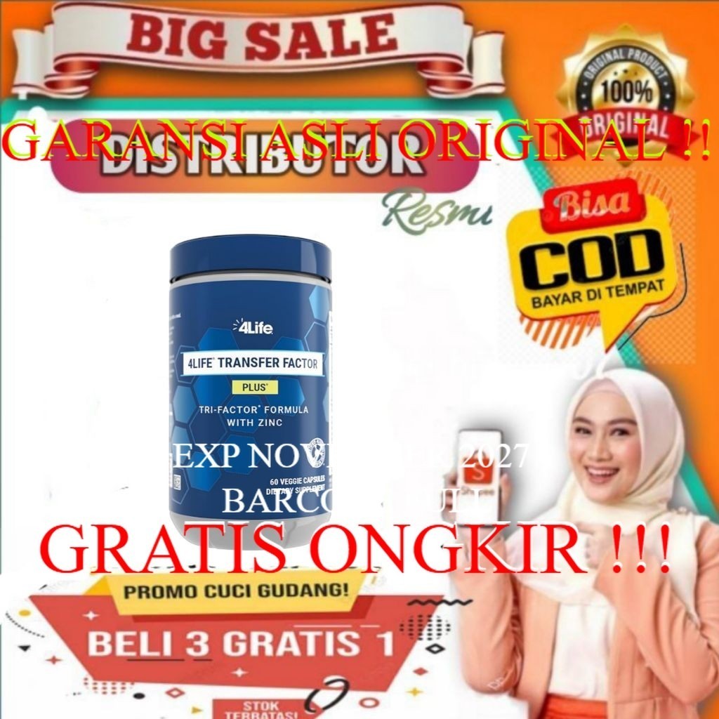 DISTRIBUTOR RESMI 4LIFE TF TRI TRANFER FACTOR PLUS SUPLEMEN LESEHATAN