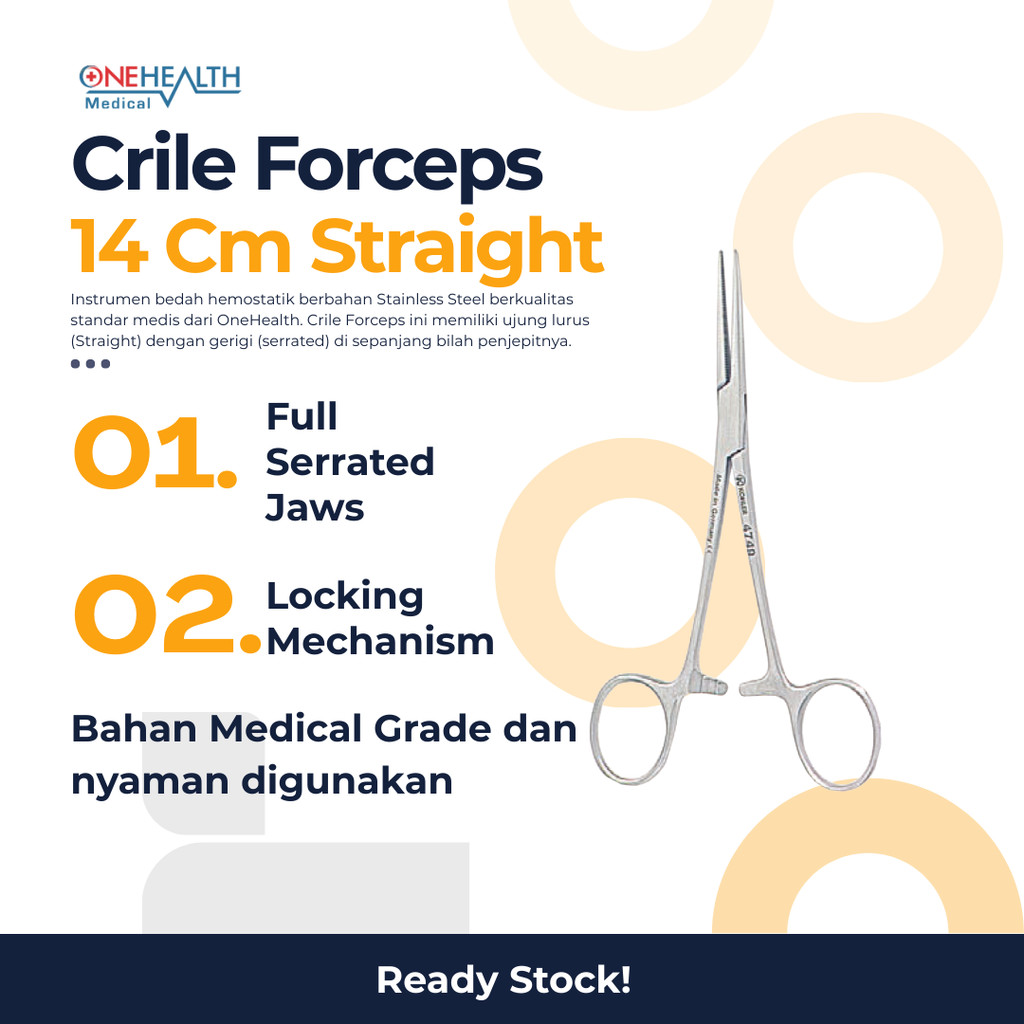 CRILE FORCEPS 14CM STRAIGHT OH