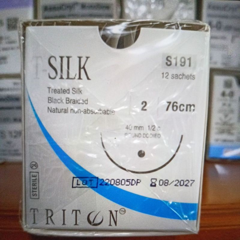 T SILK 2 ROUNDBODIED S191 ( Silk black nonabsorbable)