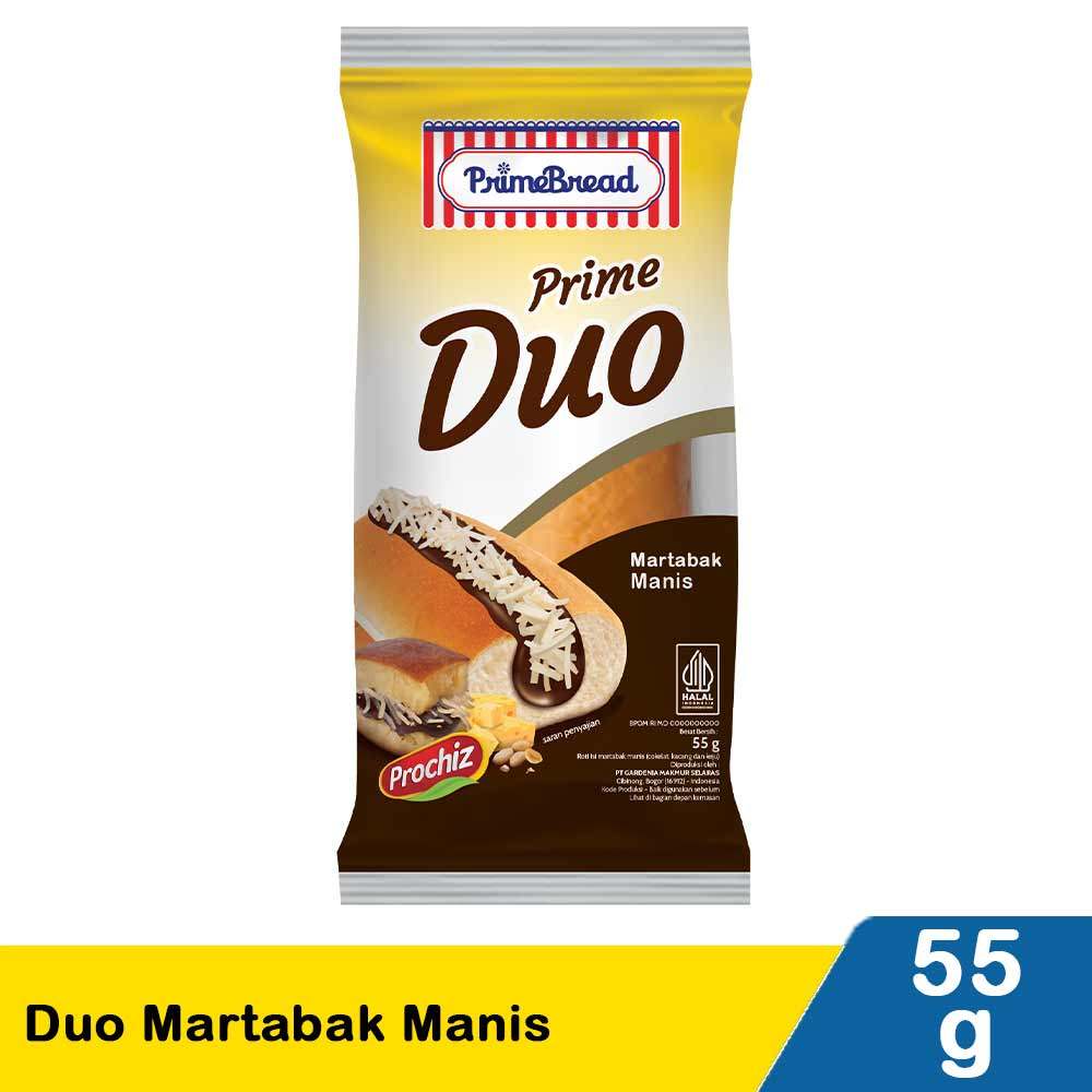 PRIME BREAD DUO MARTABAK MANIS  55g