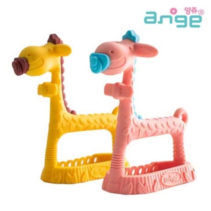 Ange 3D Giraffe Bracelet Teether - Pink