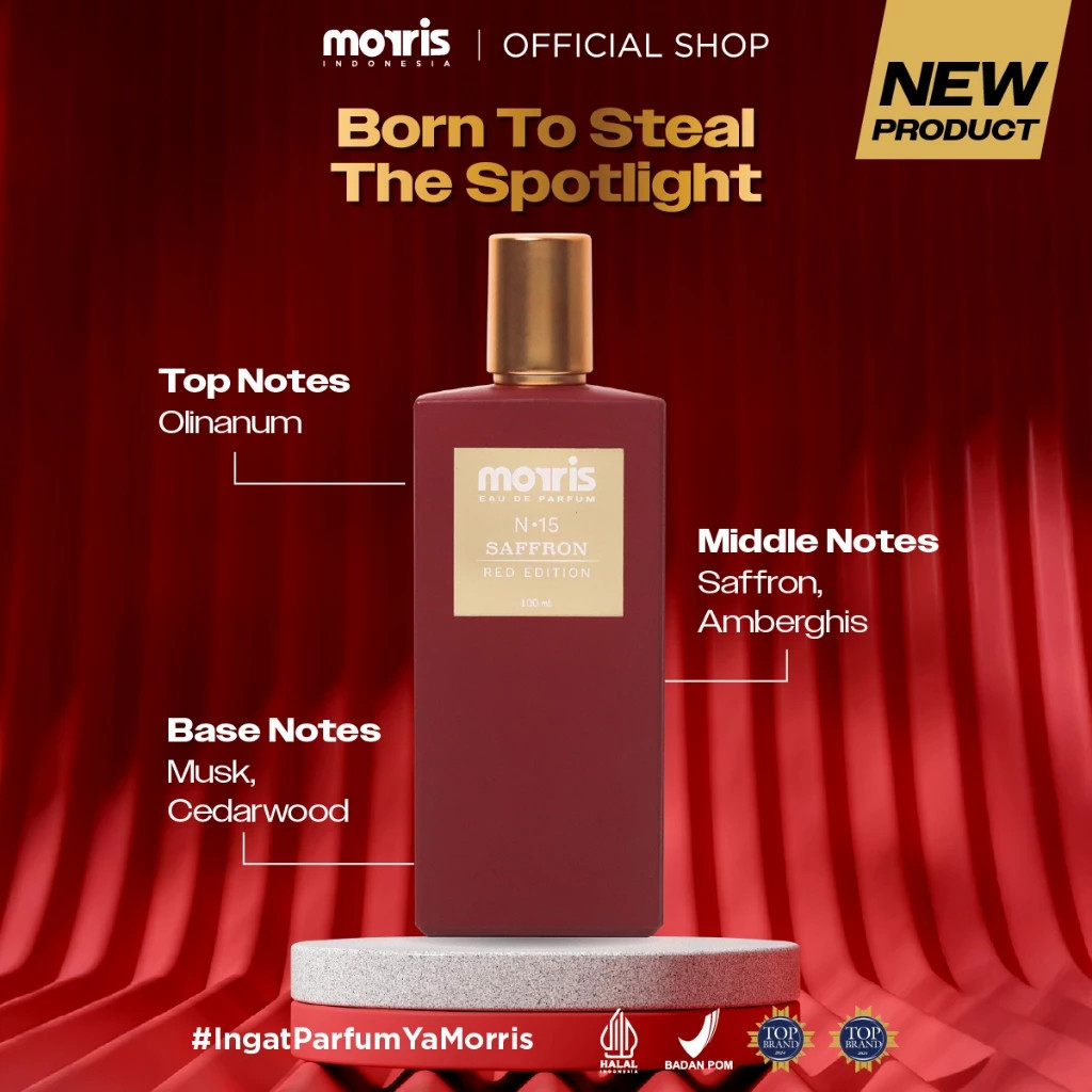 Morris Red Edition Saffron Eau De Parfum – 100ml