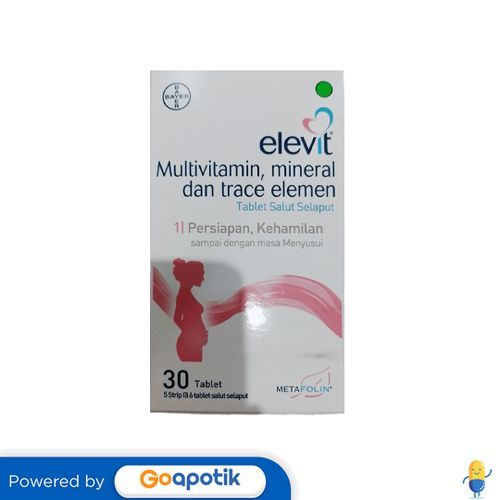 Elevit Box Isi 30 Tablet Salut Selaput
