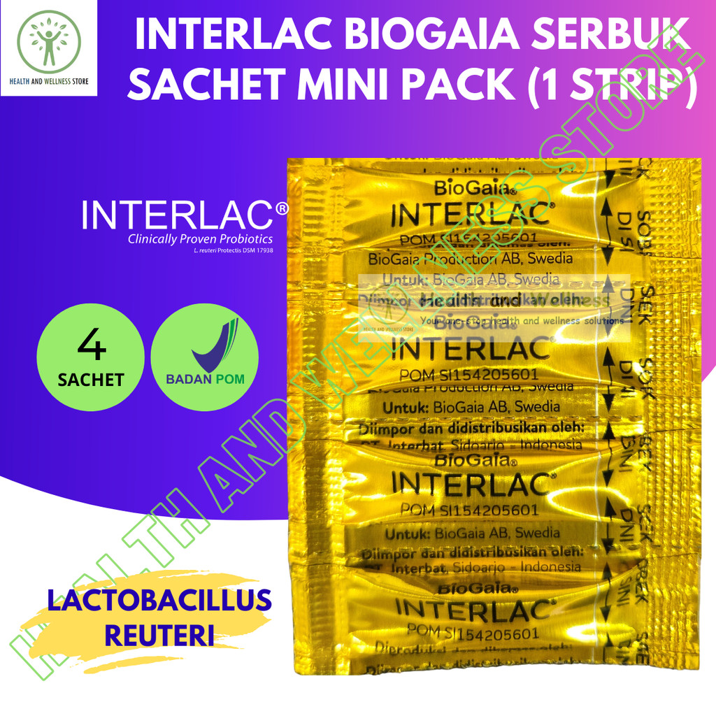 INTERLAC BIOGAIA SACHET MINI PACK 4 SACHET
