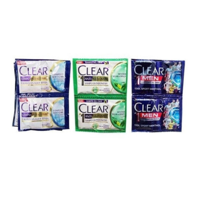 CLEAR SHAMPOO SACHET 12x10ML .