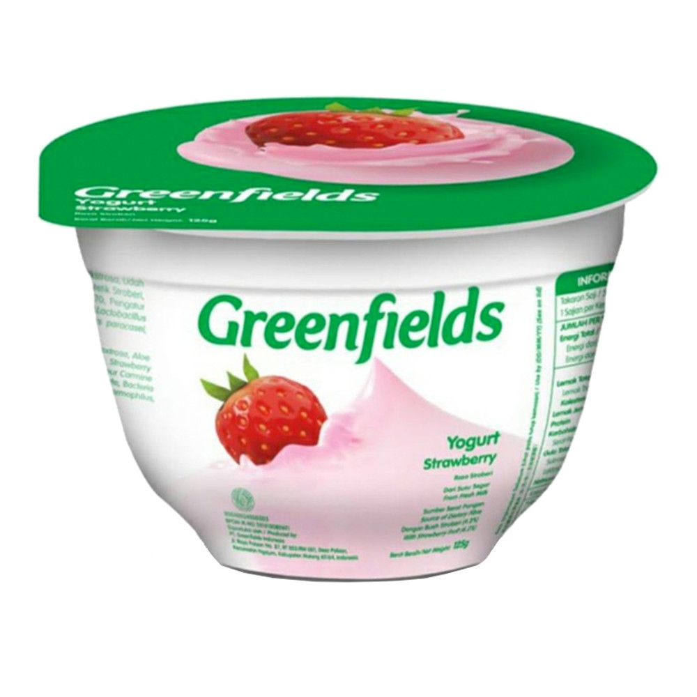 GREENFIELDS YOGURT STRAWBERRY 125GR