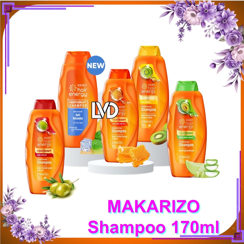 Makarizo Shampoo 170ml Tersedia 4 varian