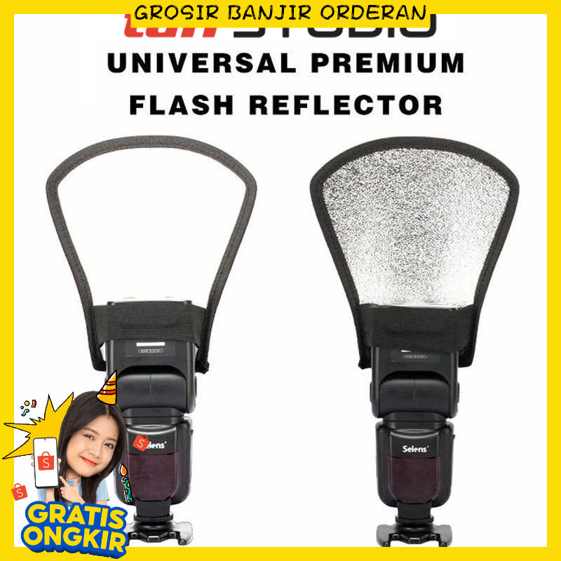 TaffSTUDIO Kamera Flash Diffuser Softbox Reflektor 2in1 - SNL18