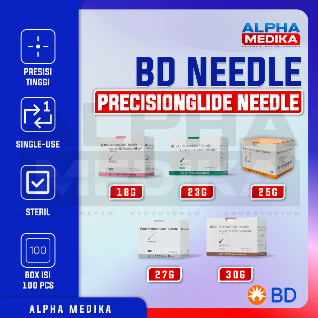 BD - Jarum BD / Needle BD 100pcs