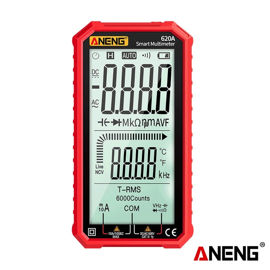 Aneng 620A Digital Multimeter Full Screen Voltage Tester Original