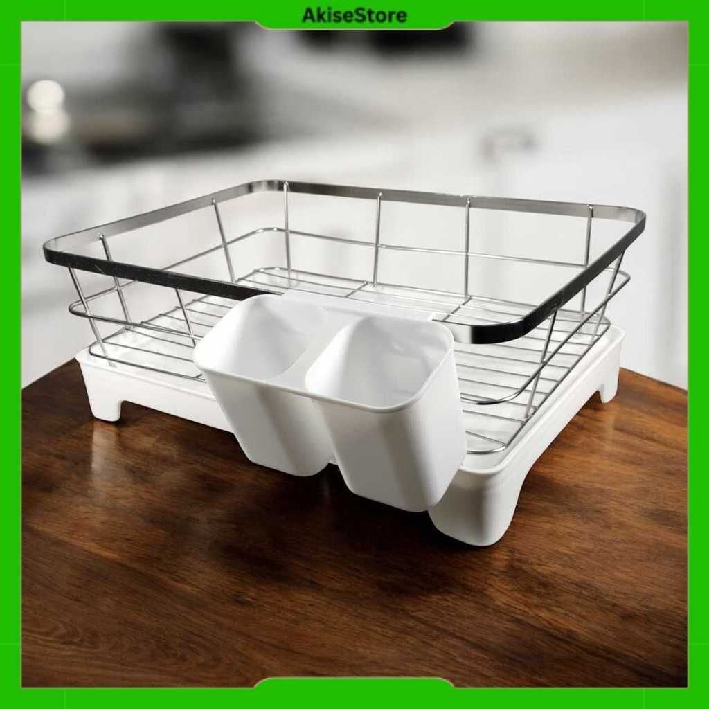 Rak Piring Dapur Kitchen Storage Drying Rack Single Layer Big - DR45