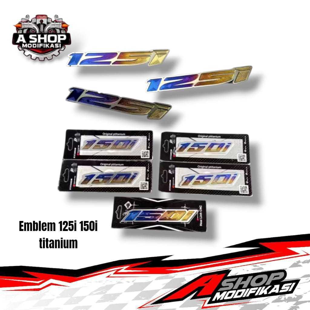 Emblem 125i 150i Titanium GR5 Vario Titanium
