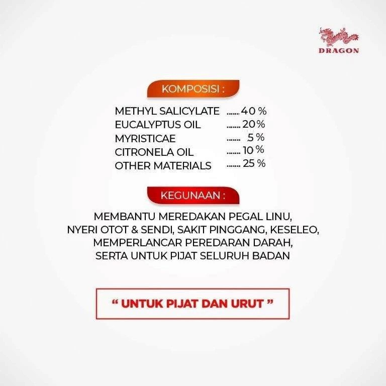 Dragon Minyak Urut 60 ml
