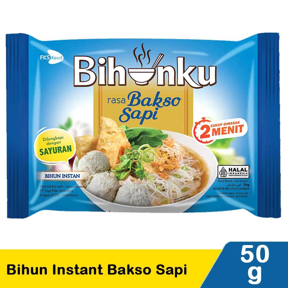 BIHUNKU BIHUN INSTANT BAKSO SAPI 50g