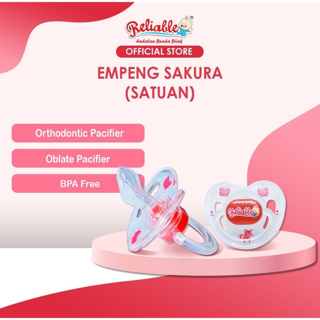 Reliable Empeng Bayi Dot Sakura Pacifier Gepeng