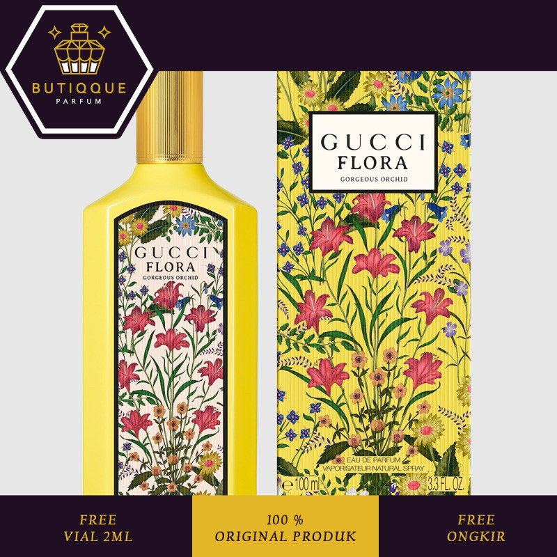 GUCCI FLORA GORGEOUS ORCHID EDP 100 ML Box Segel + Batchcode