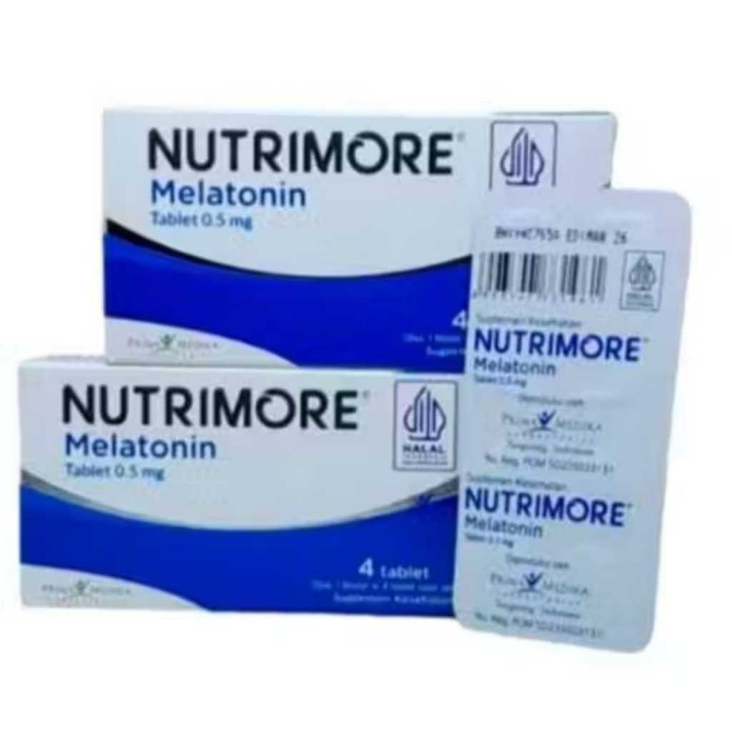 Nutrimore Melatonin 0.5mg Box 4 Tablet