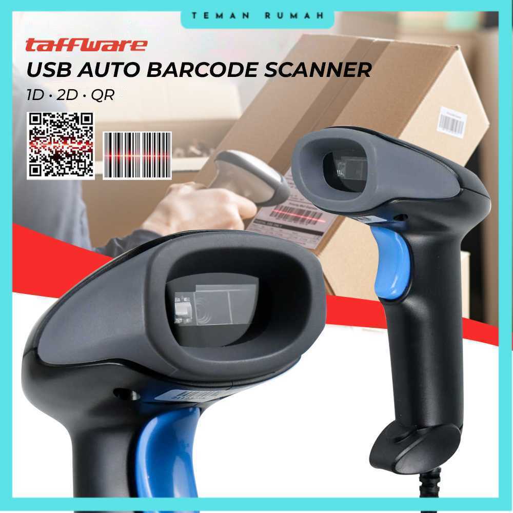Taffware USB Auto Barcode Scanner 1D 2D QR - M930