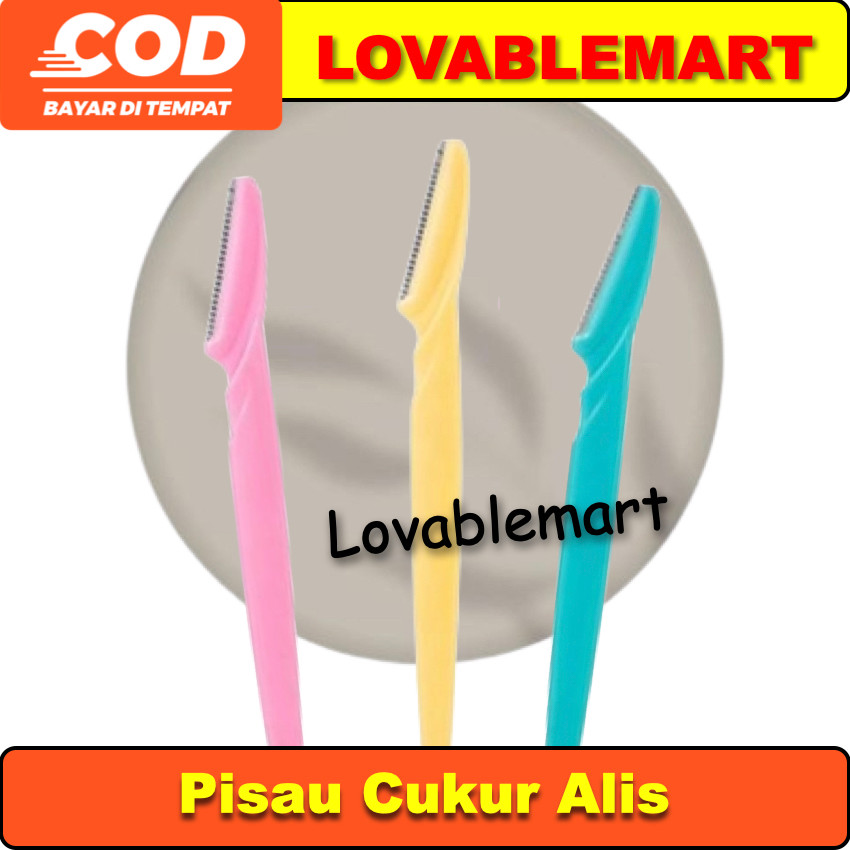 LOVABLEMART Pisau Pencukur Alis