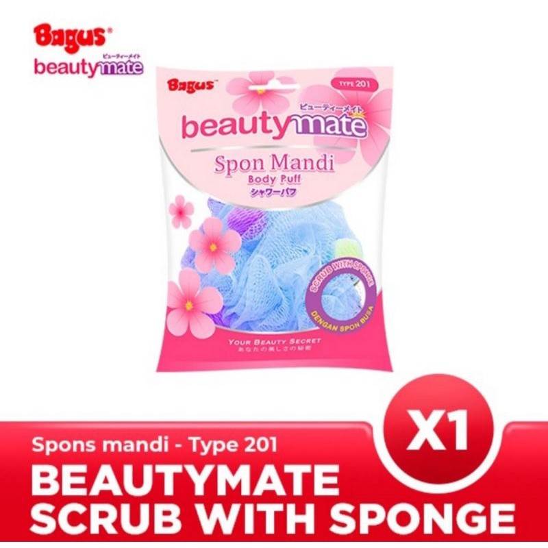 Bagus Beautymate Shower puff type 201