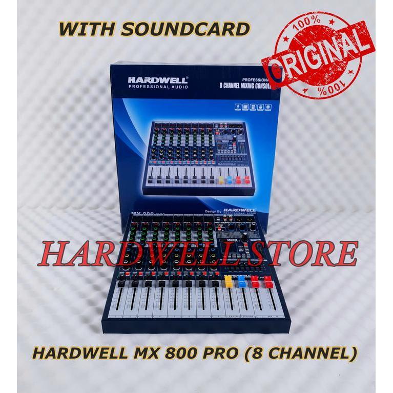 Mixer Hardwell 8 Channel MX 800 Pro Support USB Interface
