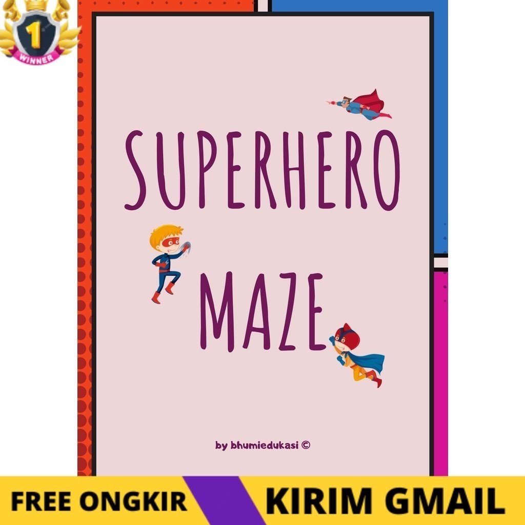 KS SUPERHERO MAZE / MAZE WORKSHEET