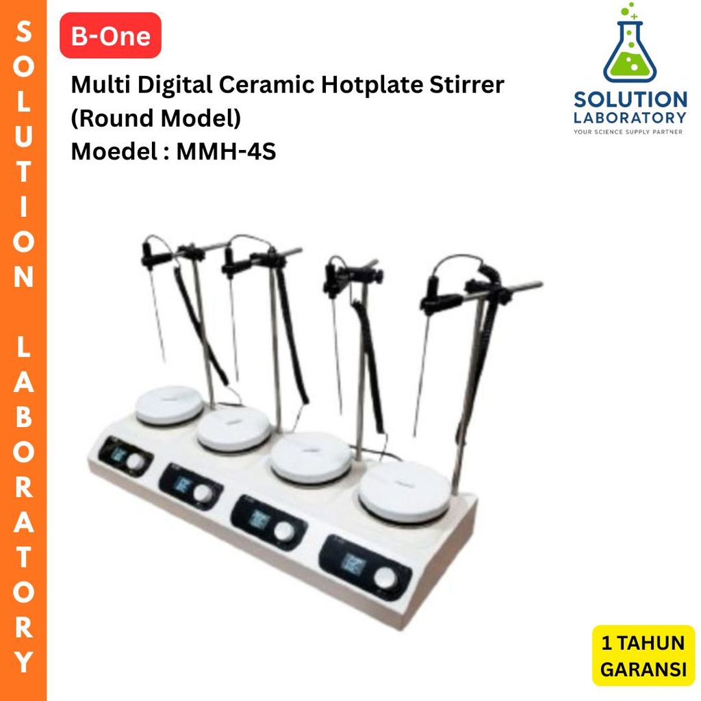 B-ONE Multi Digital Ceramic Hotplate Stirrer (Round Model)