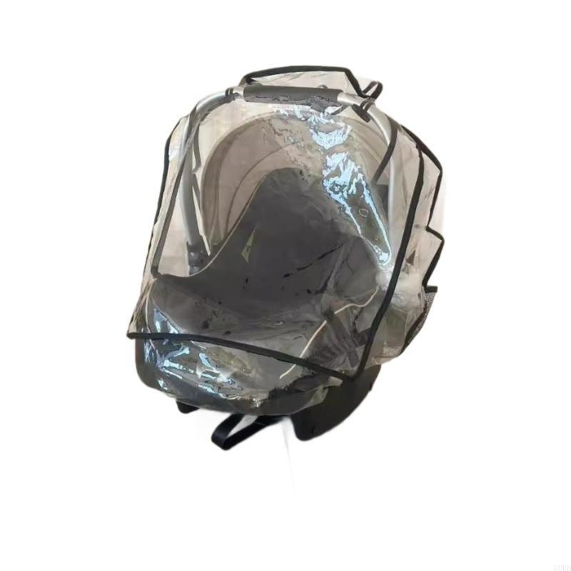 CORB Multipurpose Baby Strollers Rain Guards Nonslip Design Transparent Window