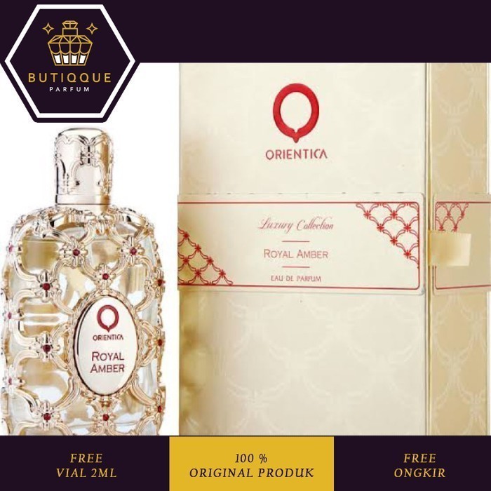 ORNTCA ROYAL AMBER EDP 100 ML Box Segel + Batchcode