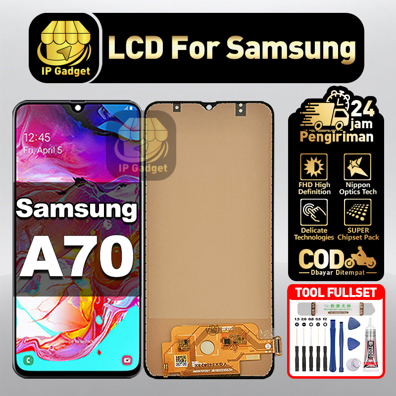 LCD Samsung A70 Fullset LCD HP Touchscreen Layar Sentuh Touch Screen COD<br/>