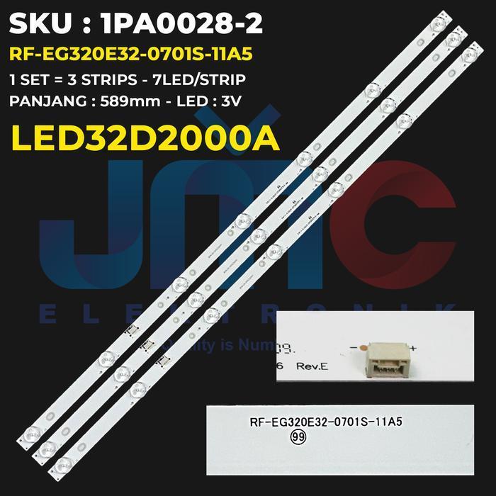 Backlight TV 32 Inch LED32D2000A 32D2000A