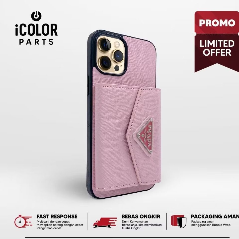 Casing iPhone PRD Wallet Premium DISKON